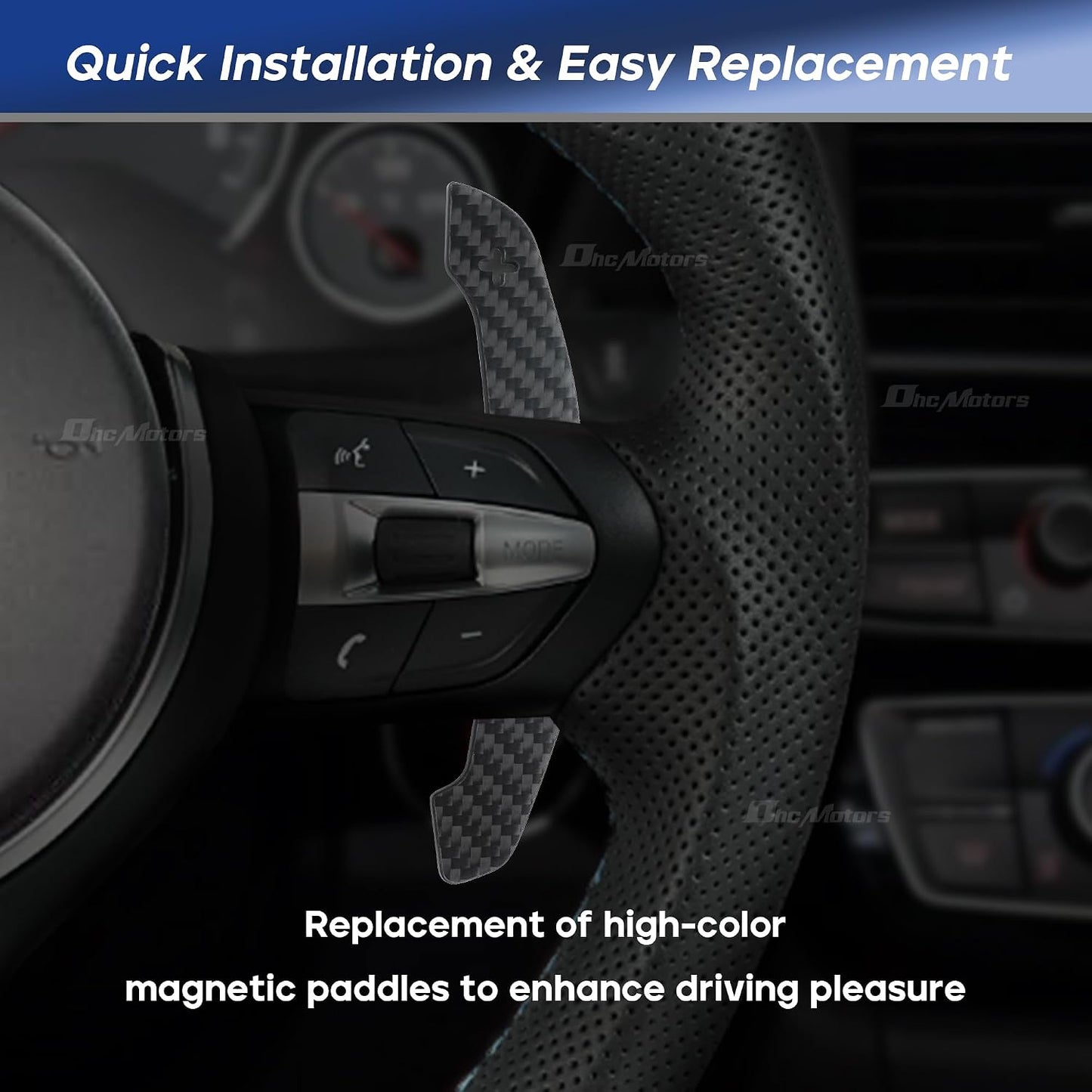 Extensiones levas magnéticas fibra carbono BMW M2 M3 M4