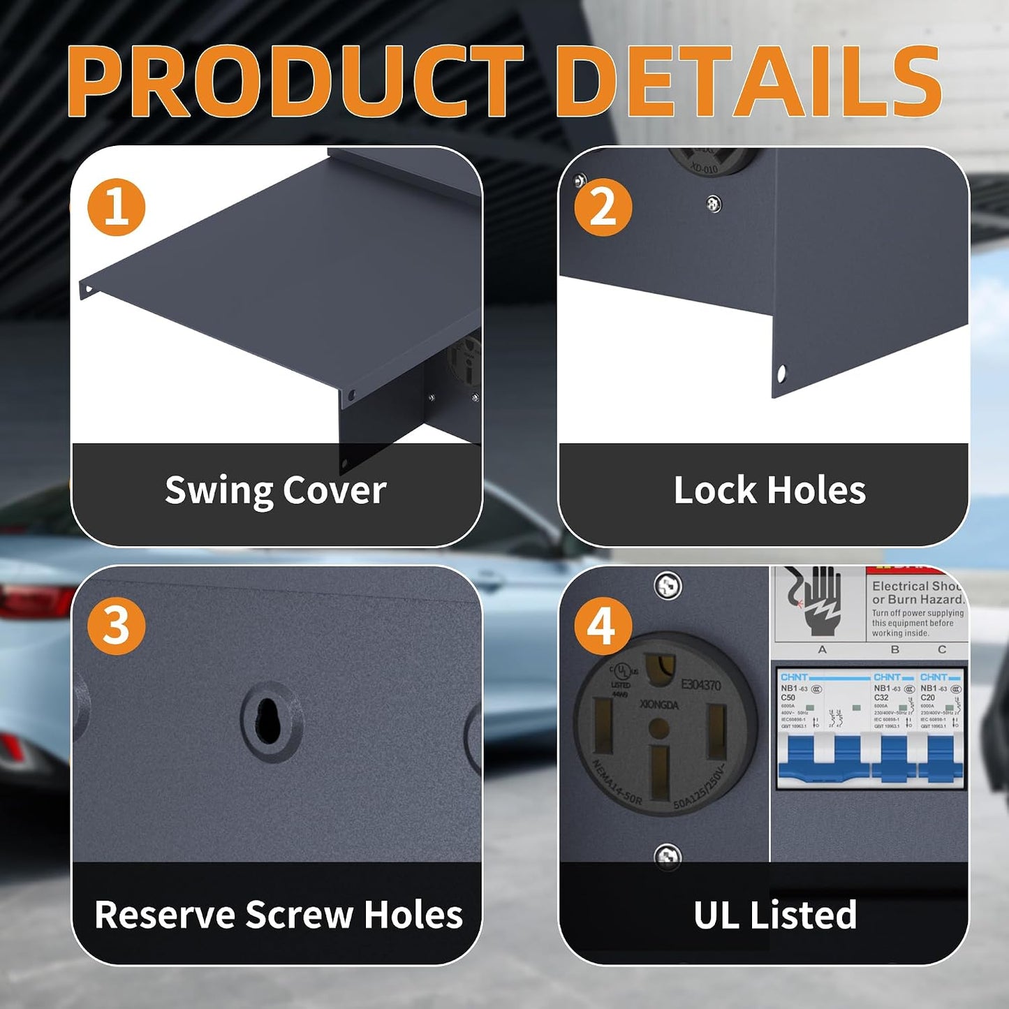 Panel eléctrico RV precableado 20-50A UL resistente