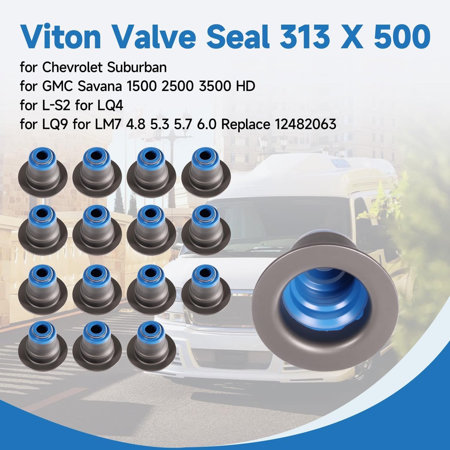 Sello Viton Válvula 313x500 para LS1 LS6 Chevy Suburban