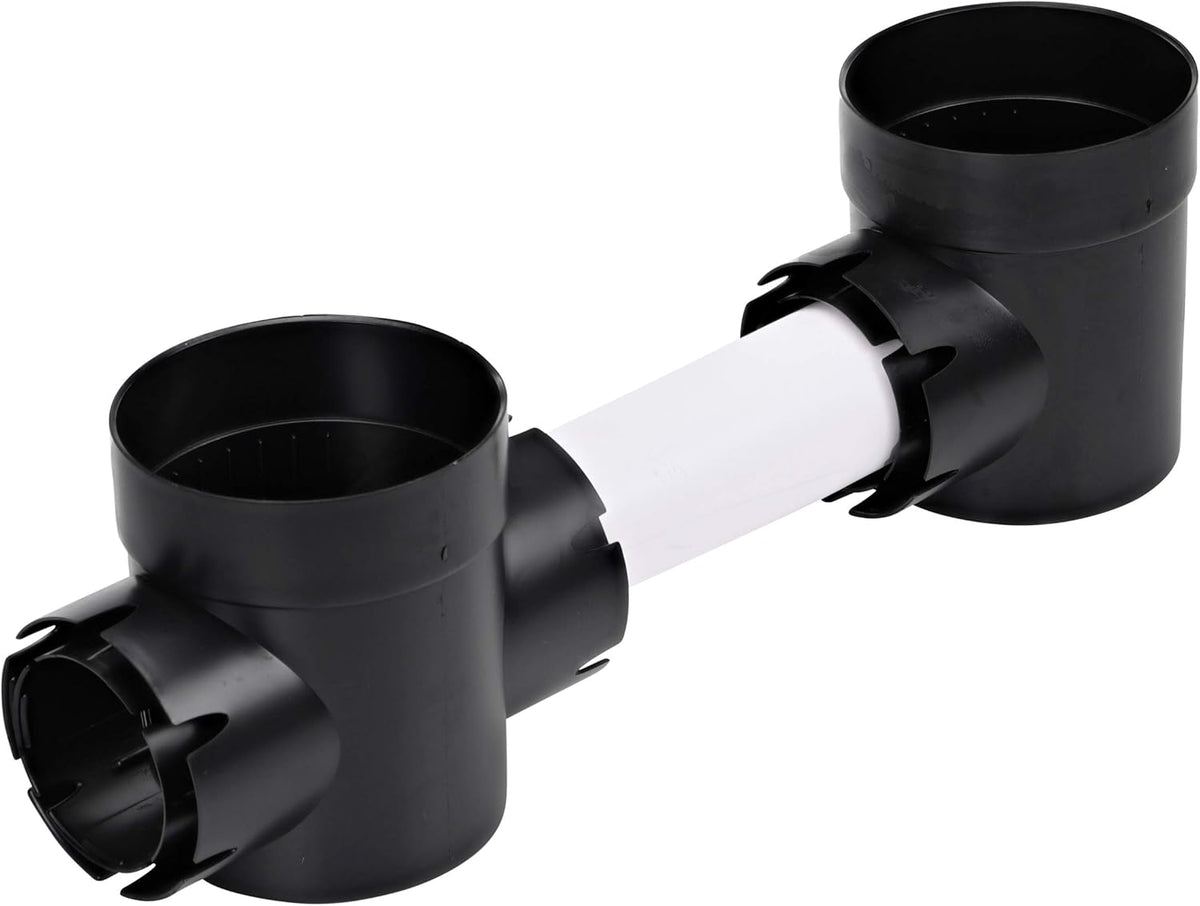 Drenaje redondo Spee-D para lavabo 2 salidas 6pulg negro