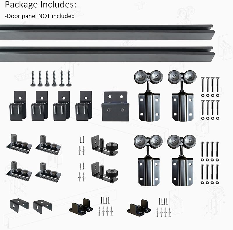 Caja Herraje Puerta Corrediza Granero 8ft 300lbs