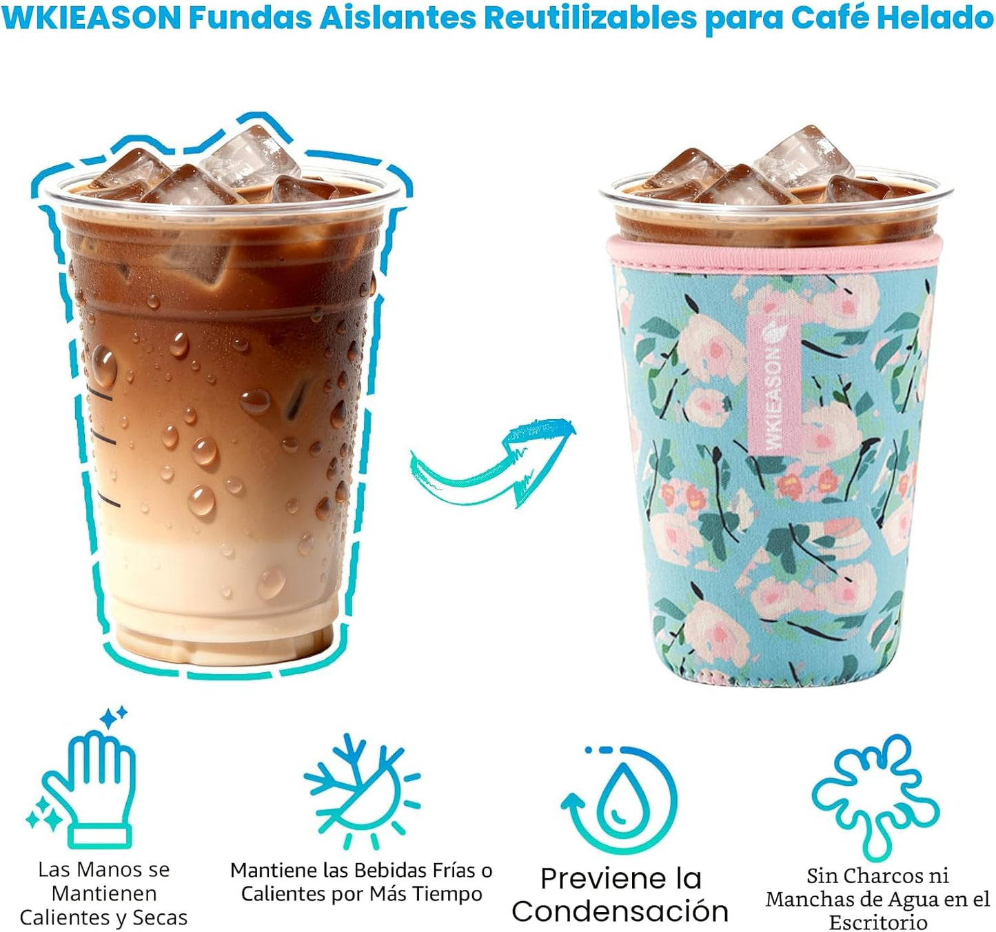 Funda aislante café frío 16-32oz para McDonalds