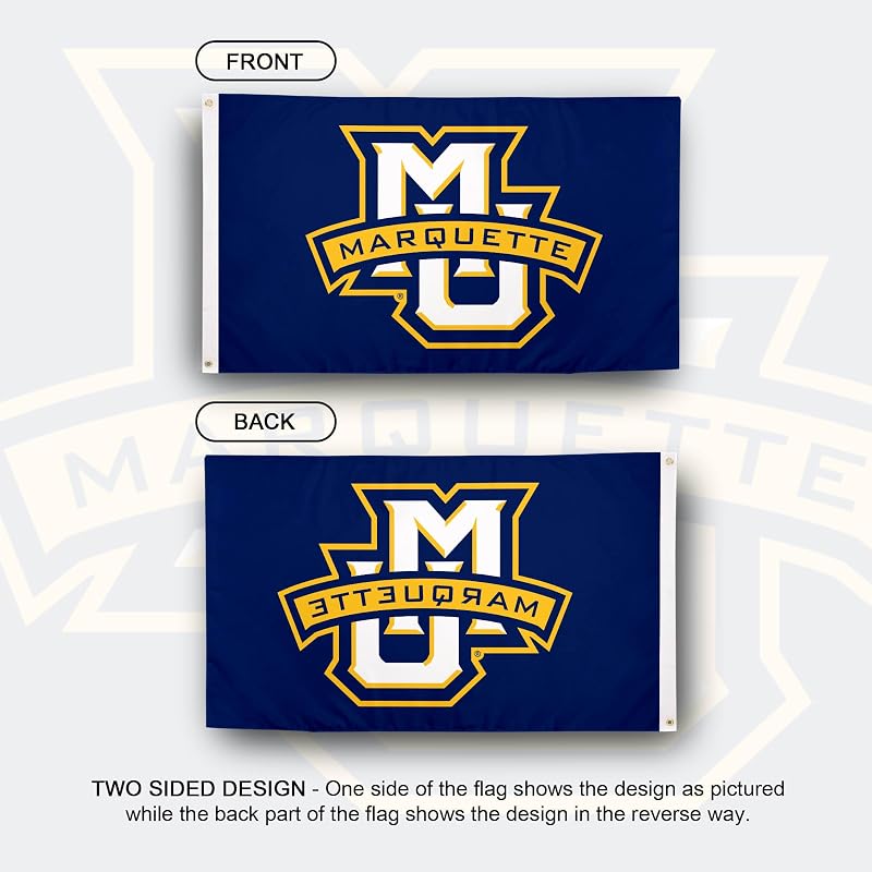 Bandera Marquette 3x5ft tela poliéster duradera