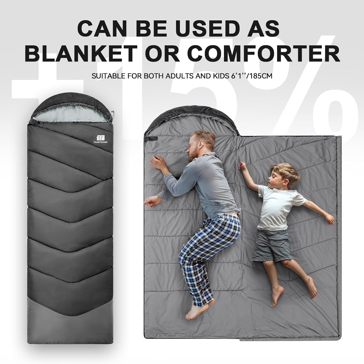 Saco dormir adultos camping ligero impermeable
