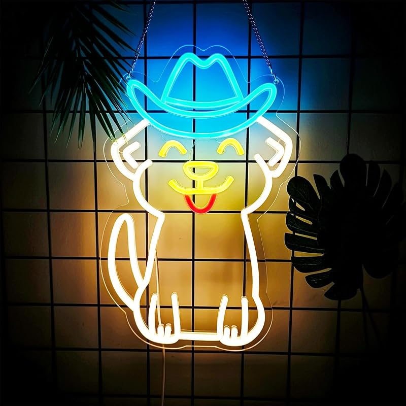 Letrero neón LED regulable dormitorio bar belleza azul hielo