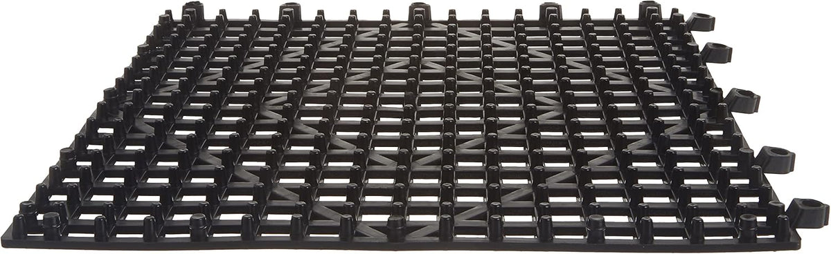 Tapete Barra Entrelazado 12x12pulg Negro Mediano