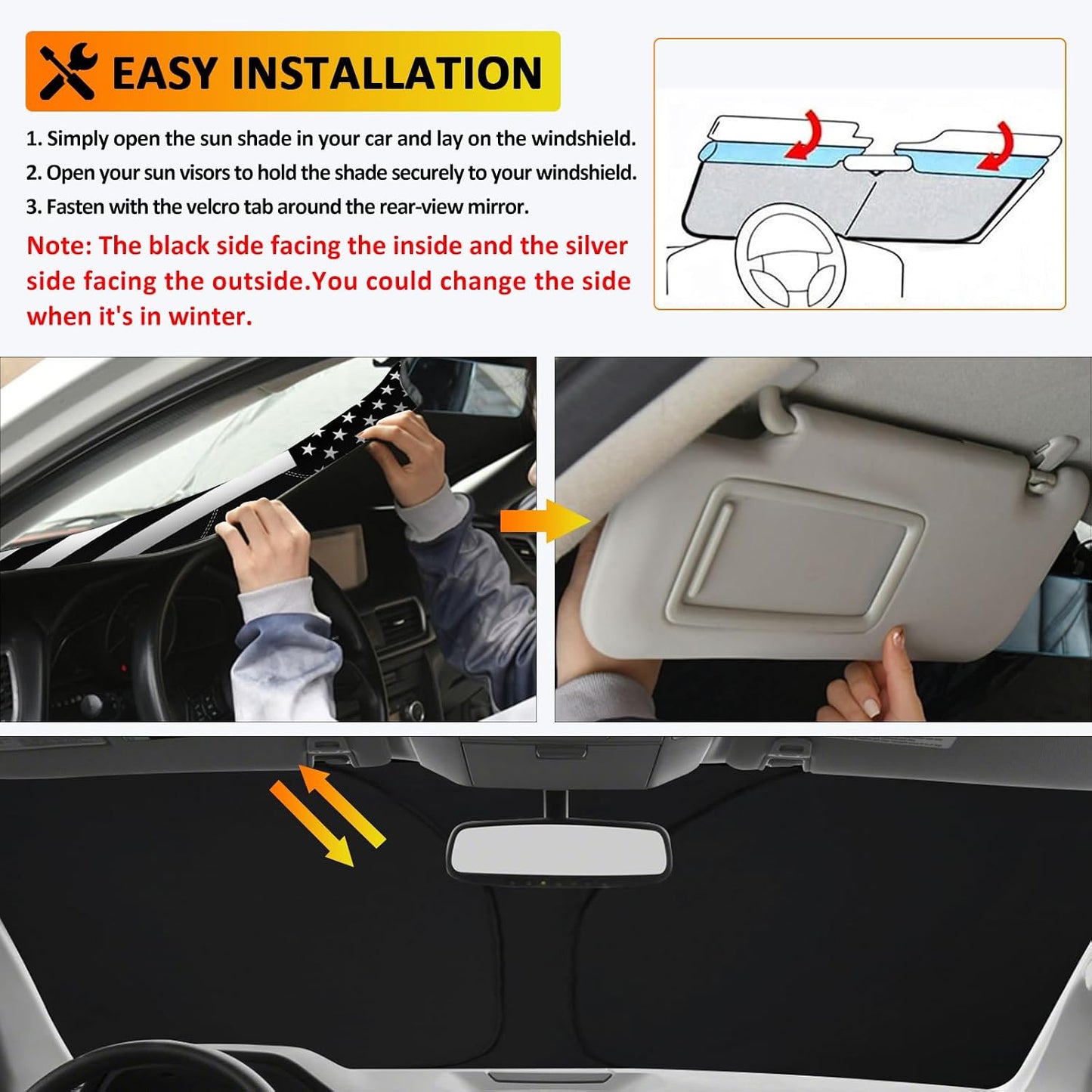 Parasol plegable para Toyota Tundra 07-21 bloquea UV