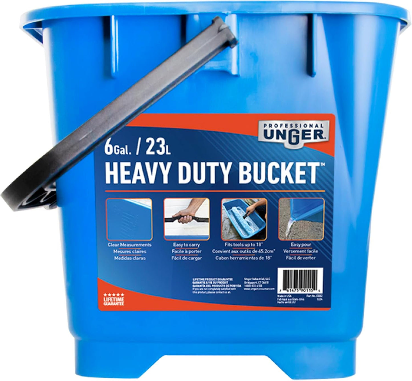 Cubo limpieza 6gal set 5 con 2 boquillas mango cómodo