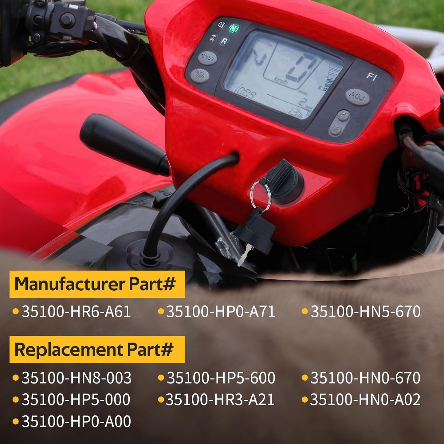 Interruptor llave encendido Honda Foreman 450 500 Rubicon