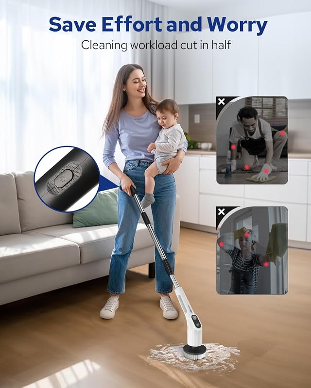 Limpiador eléctrico ducha doble interruptor azulejos bañera