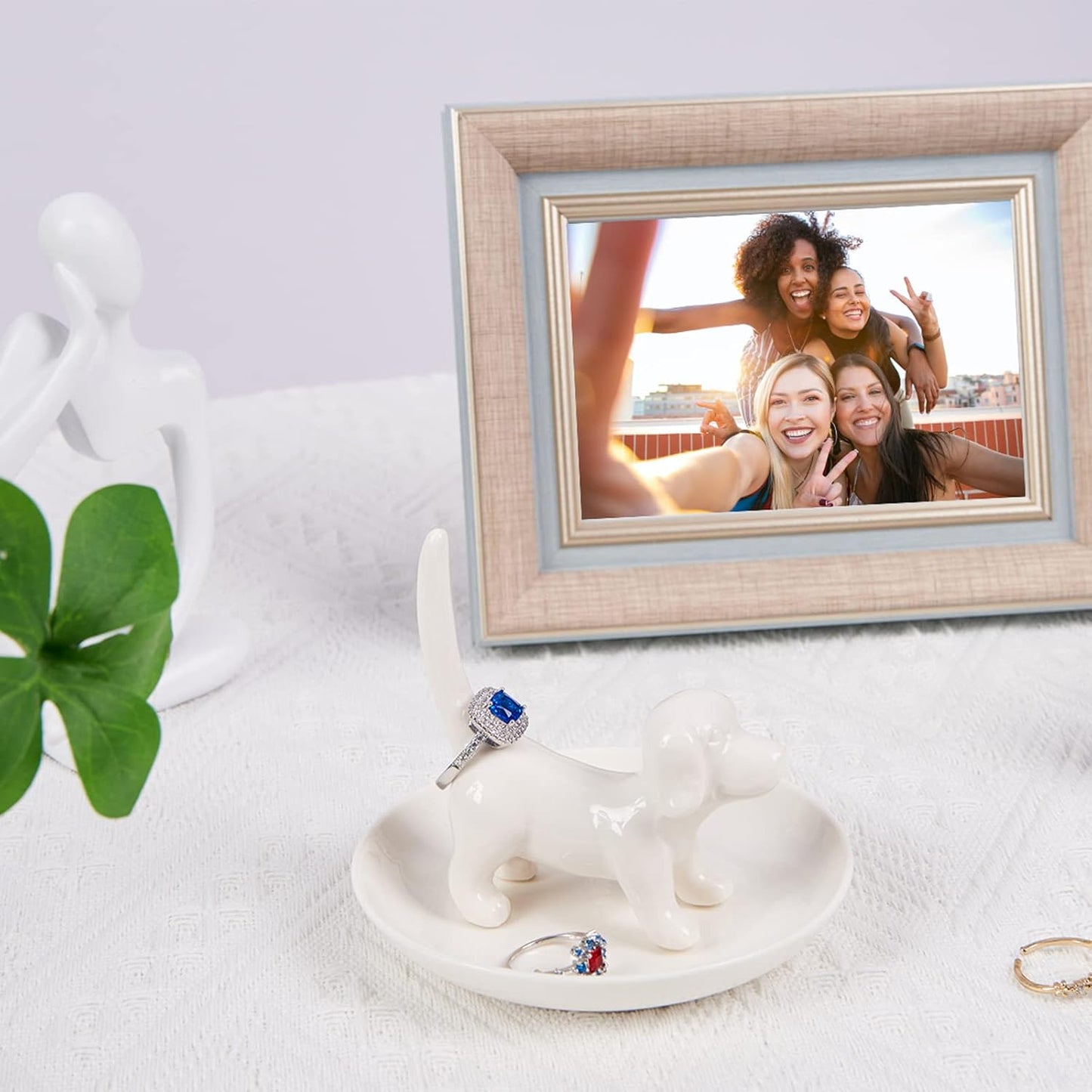Soporte anillos perro regalo mamá amante perros