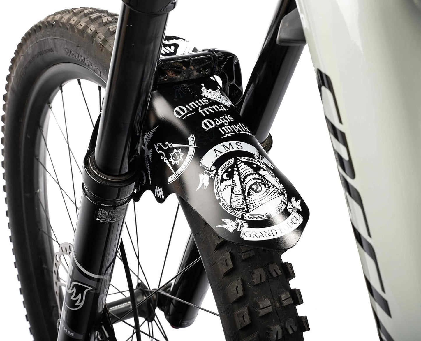 Guardabarros rueda delantera bicicleta montaña ajuste