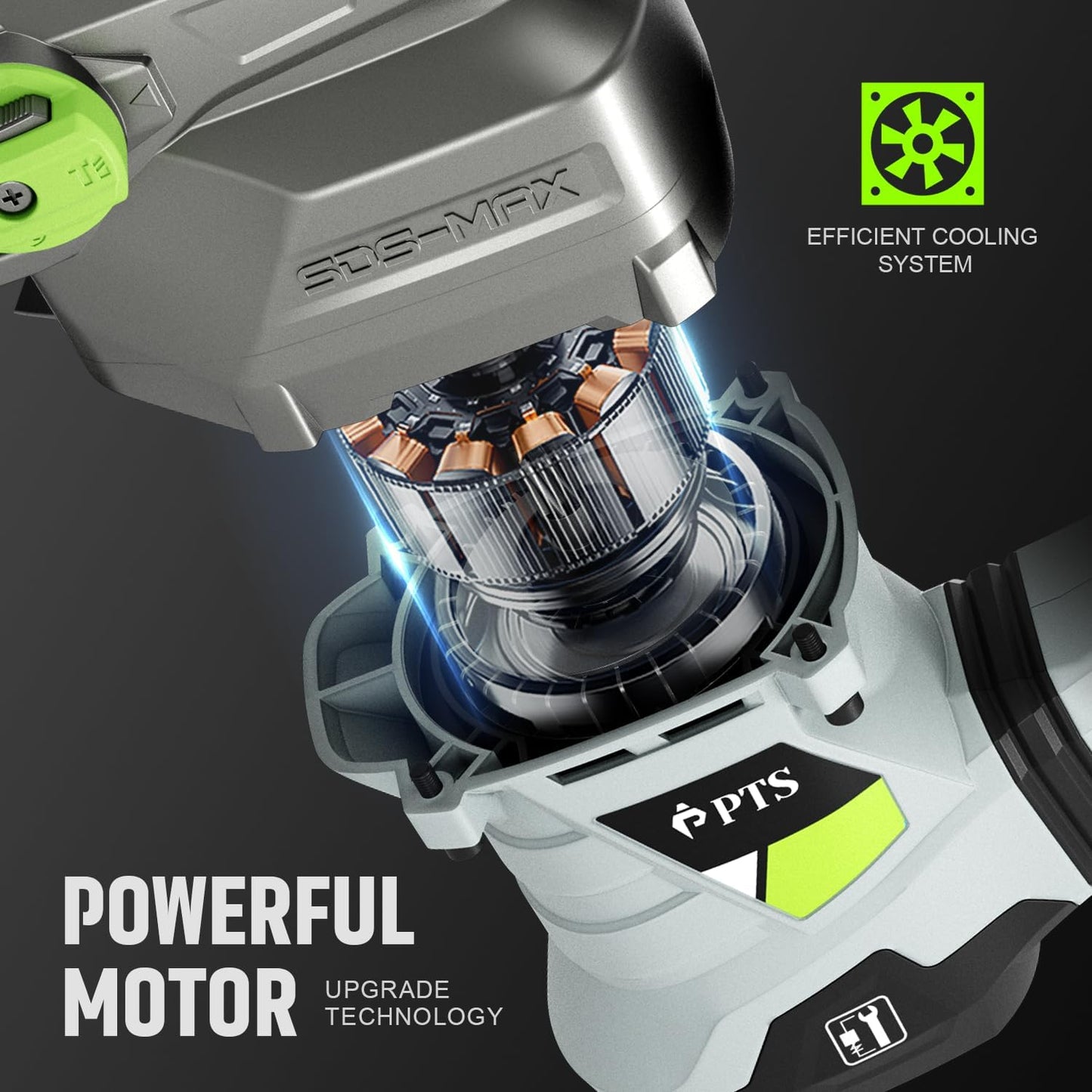 Martillo SDS-Max 1-9/16 pulg 13.5A 3 funciones control