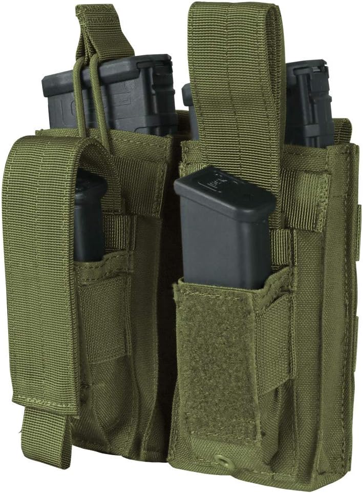 Estuche doble canguro color oliva
