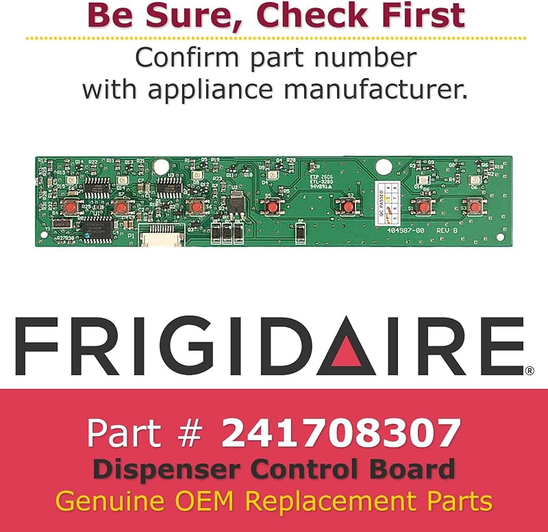 Tablero control dispensador Frigidaire