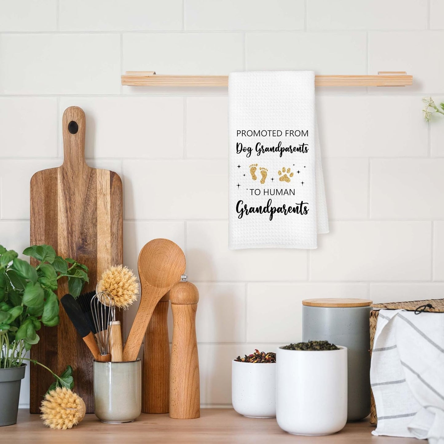 Toalla cocina decorativa para abuelos 16x24pulg