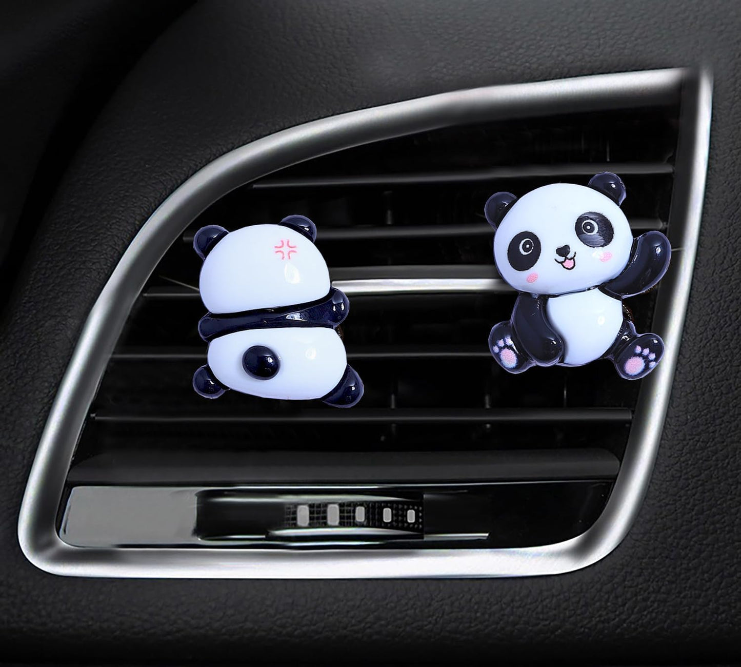 8 Fundas volante panda lindo antiderrap 15" universal
