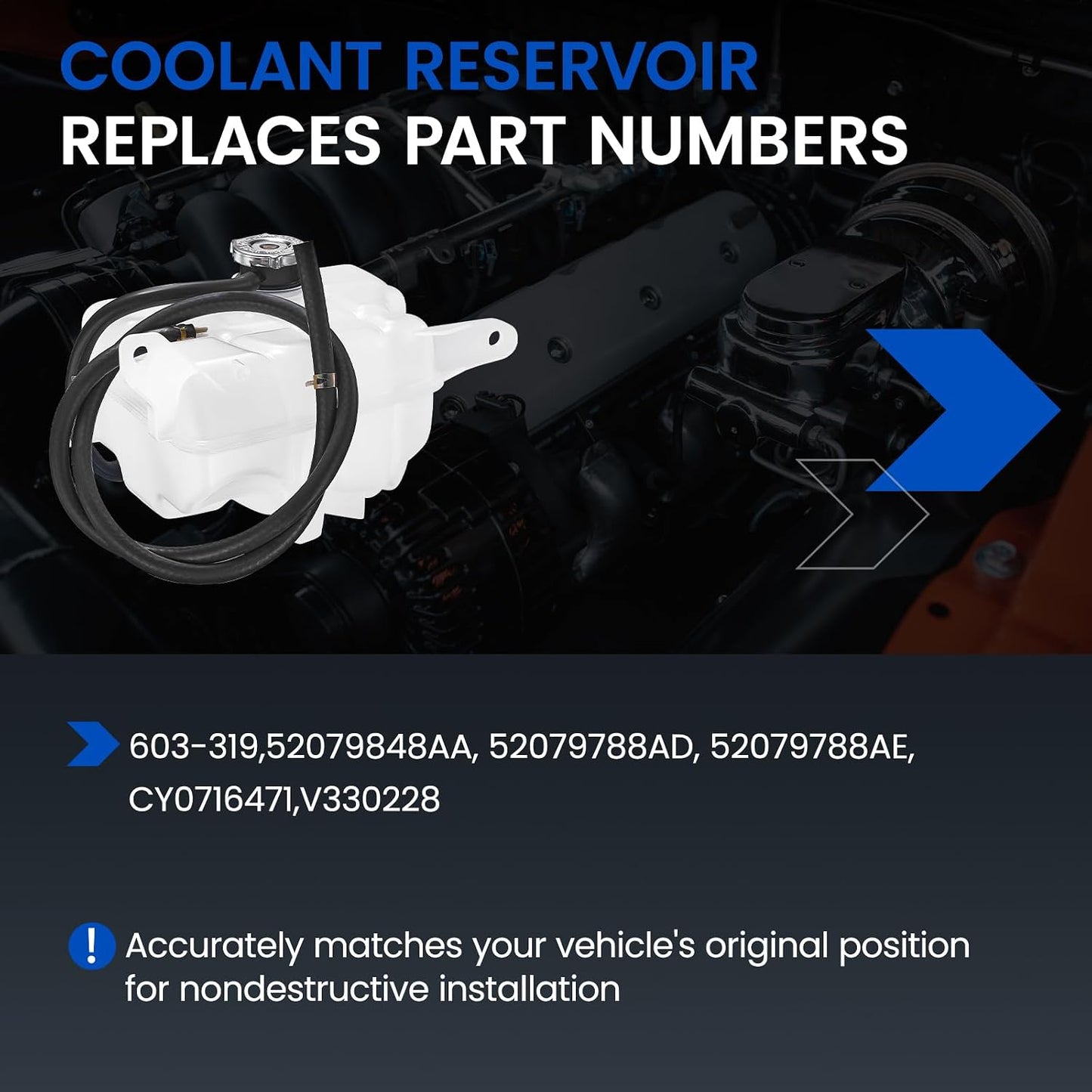 Tanque refrigerante motor comp Jeep Liberty 7L V6