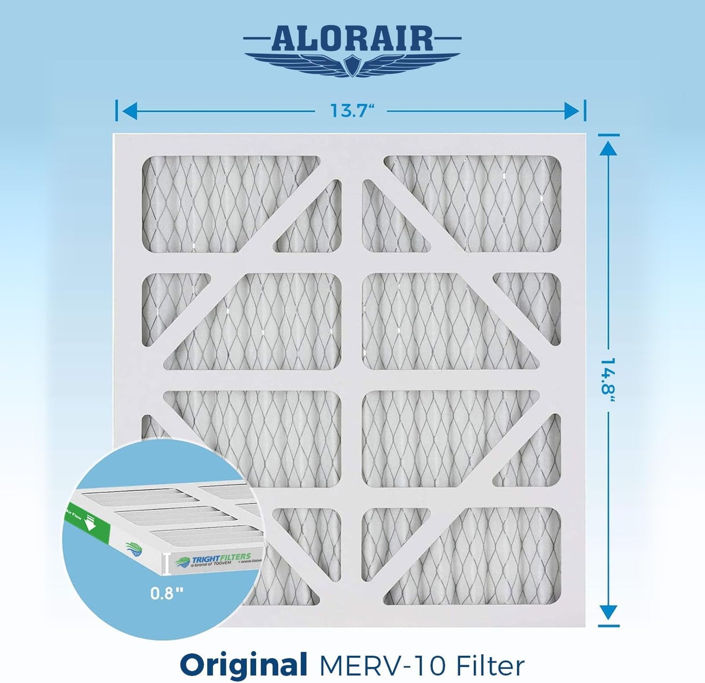 Set 5 filtros MERV-10 para limpiador aire HEPA 550
