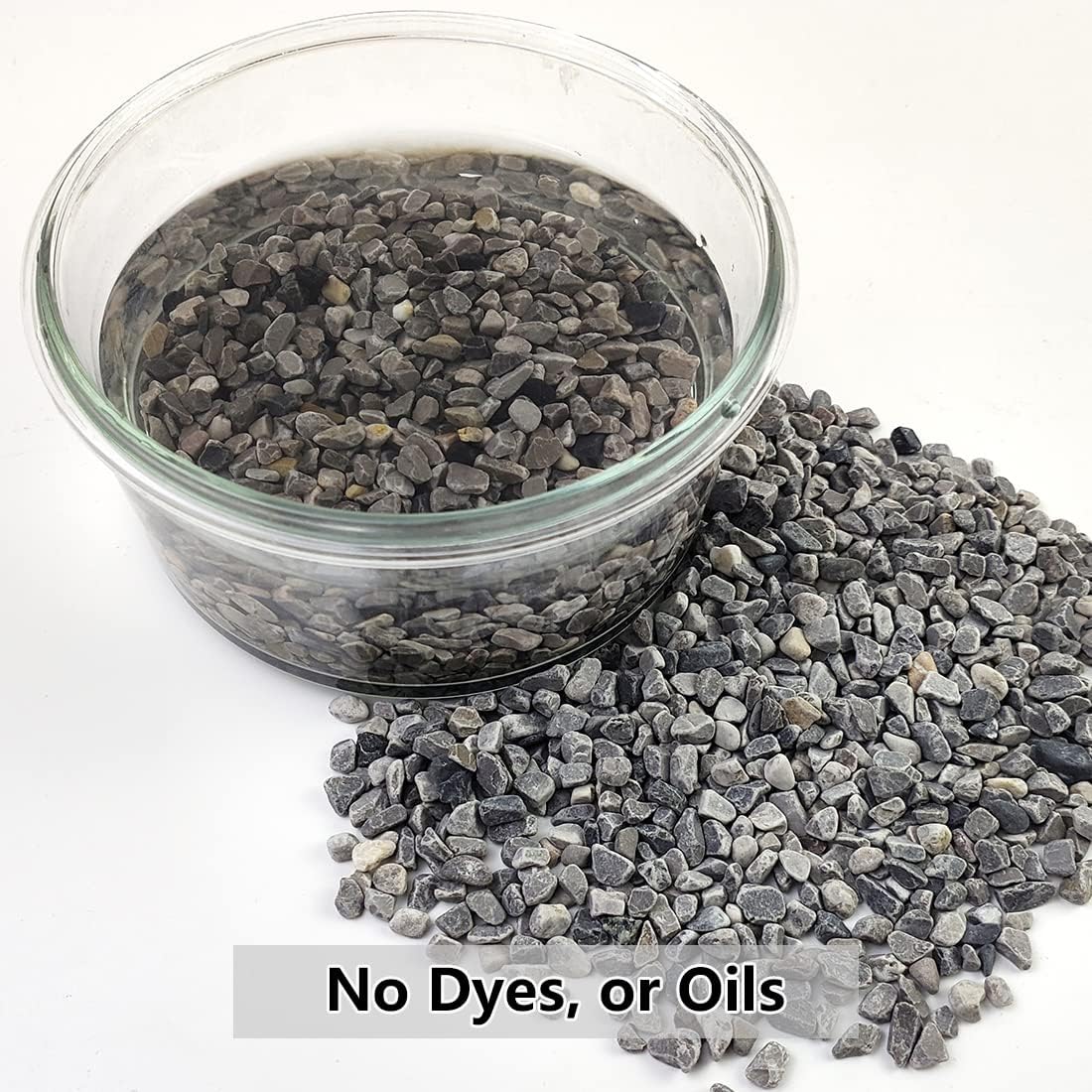 Piedras grava decorativas para suculentas y cactus 5lb gris