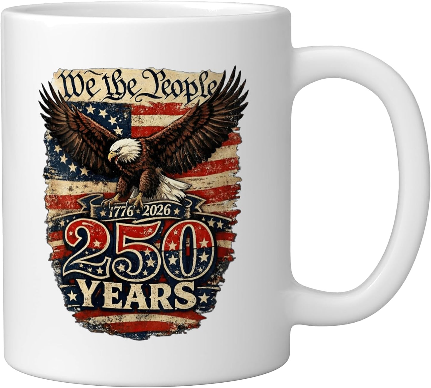 Taza Cerámica 250 Aniversario EE.UU. 1776-2026