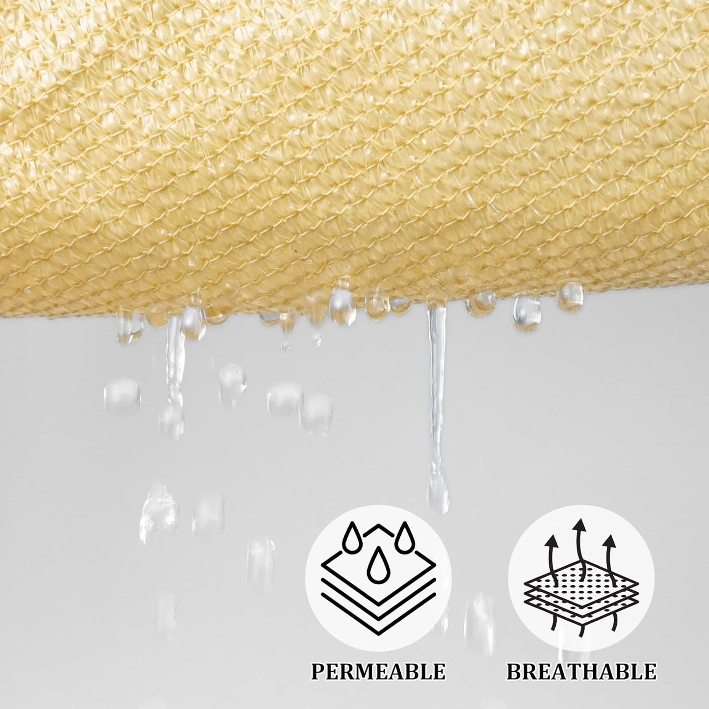 Toldo rectangular transpirable 16x20ft UV bloqueo