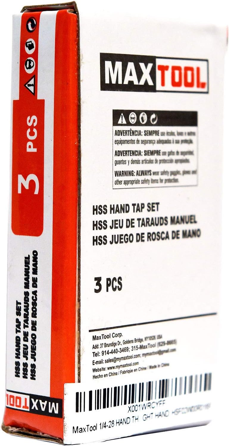 Set grifos rosca manual HSS M2 18 TPI derecha