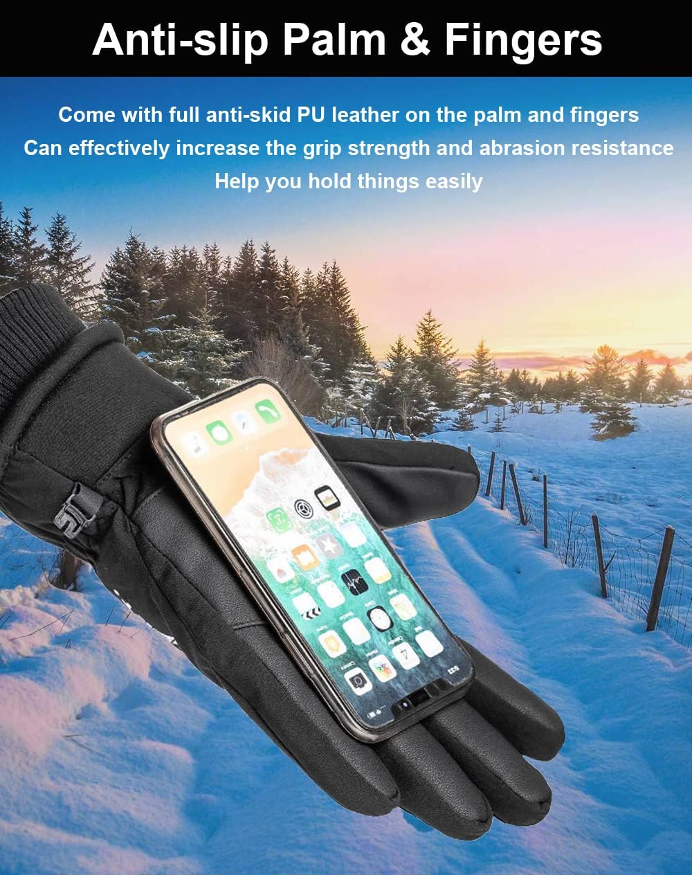 Guantes invierno con pantalla táctil para hombre y mujer