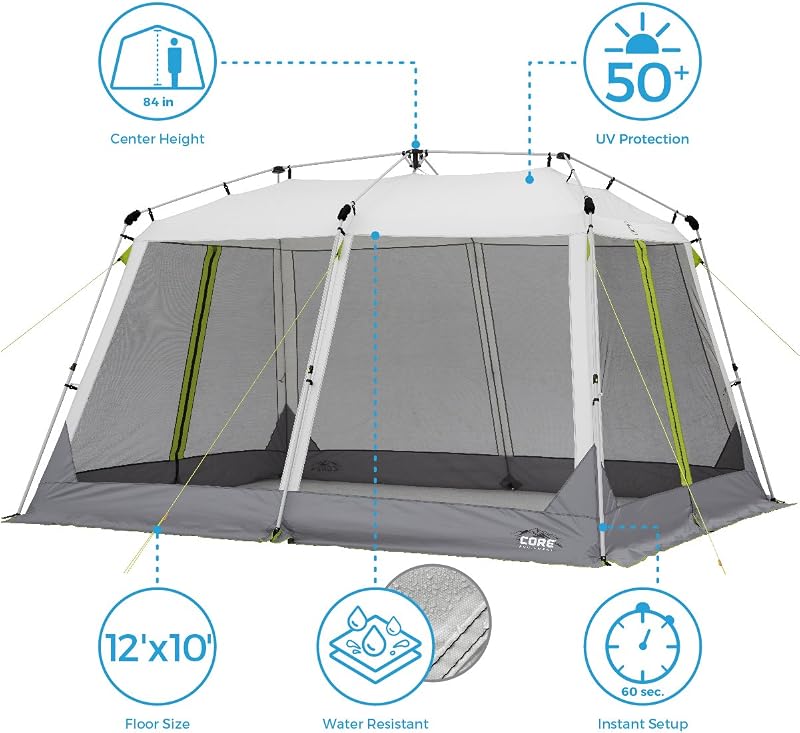 Casa pantalla instantánea 12x10ft plegable con bolsa