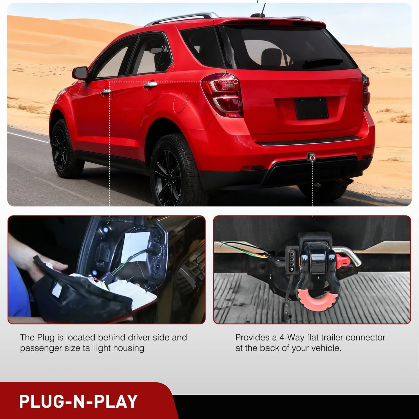 Kit arnés cableado 4 pines para Chevy Equinox GMC Terrain