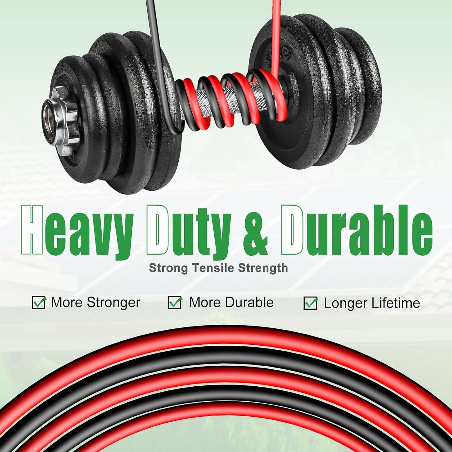 Cable extensión solar doble 30ft cobre estañado uso exterior