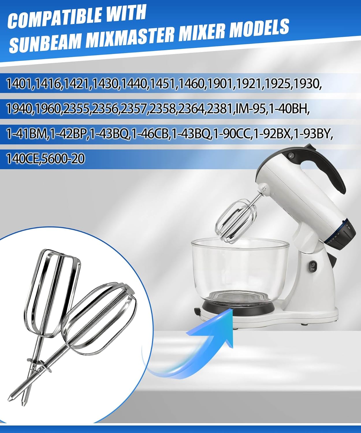 2 accesorios para mezclador Sunbeam Mixmaster vintage