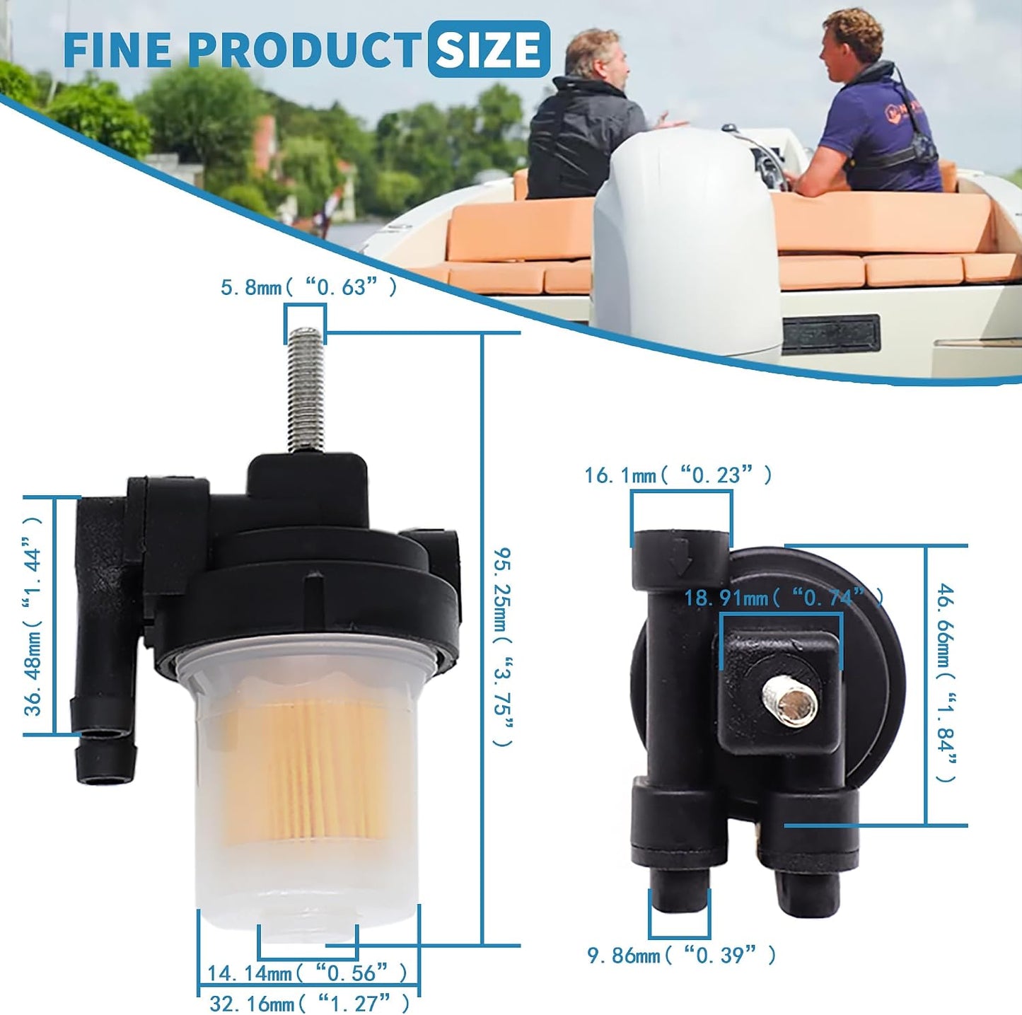 Conjunto filtro combustible Mercury 30-60HP