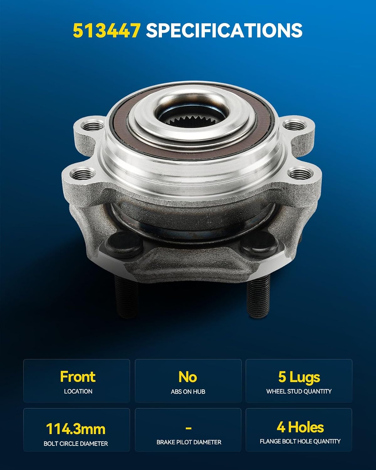 Conjunto 2 pzas cubo rueda Nissan Altima 19-23