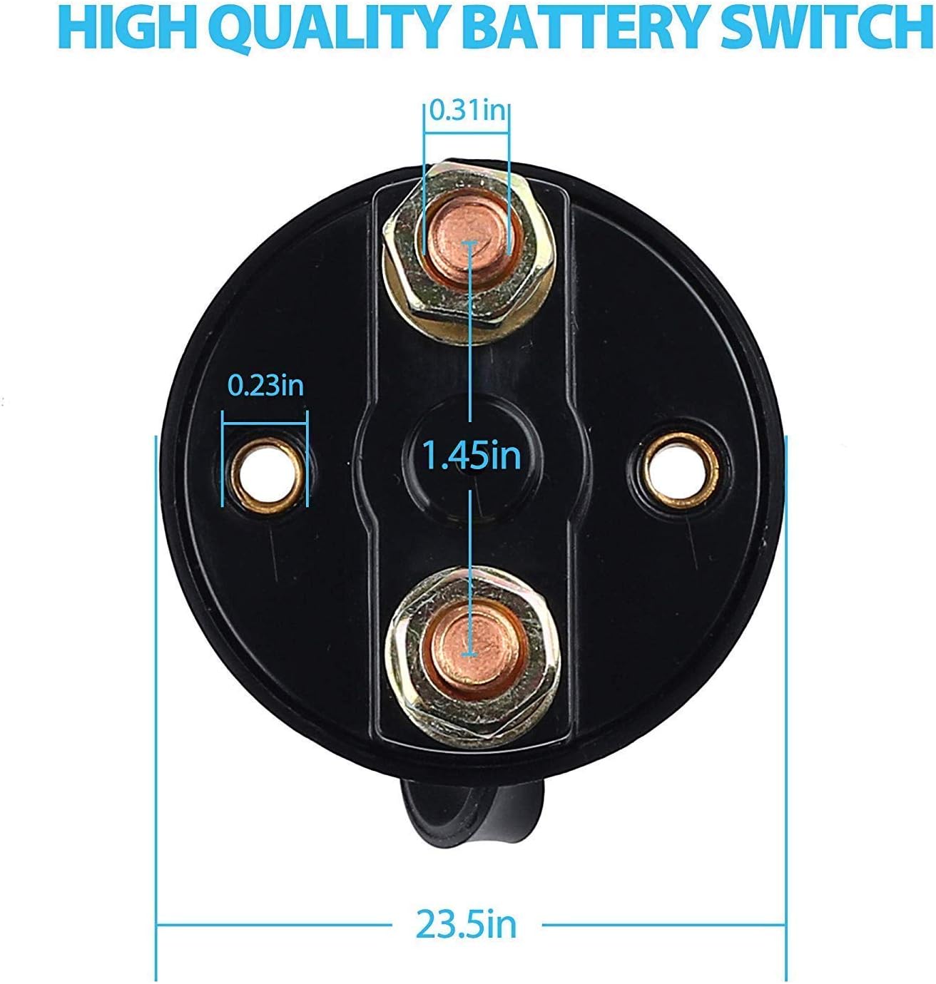 2 Interruptores batería 6-24 V con llave cubierta