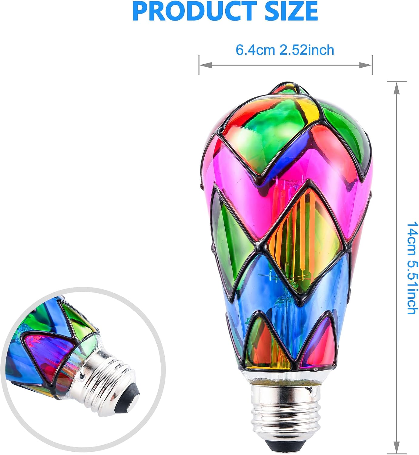 3 Pzas Bombillas LED E26 3.5W para Mesa Candelabro Apliques