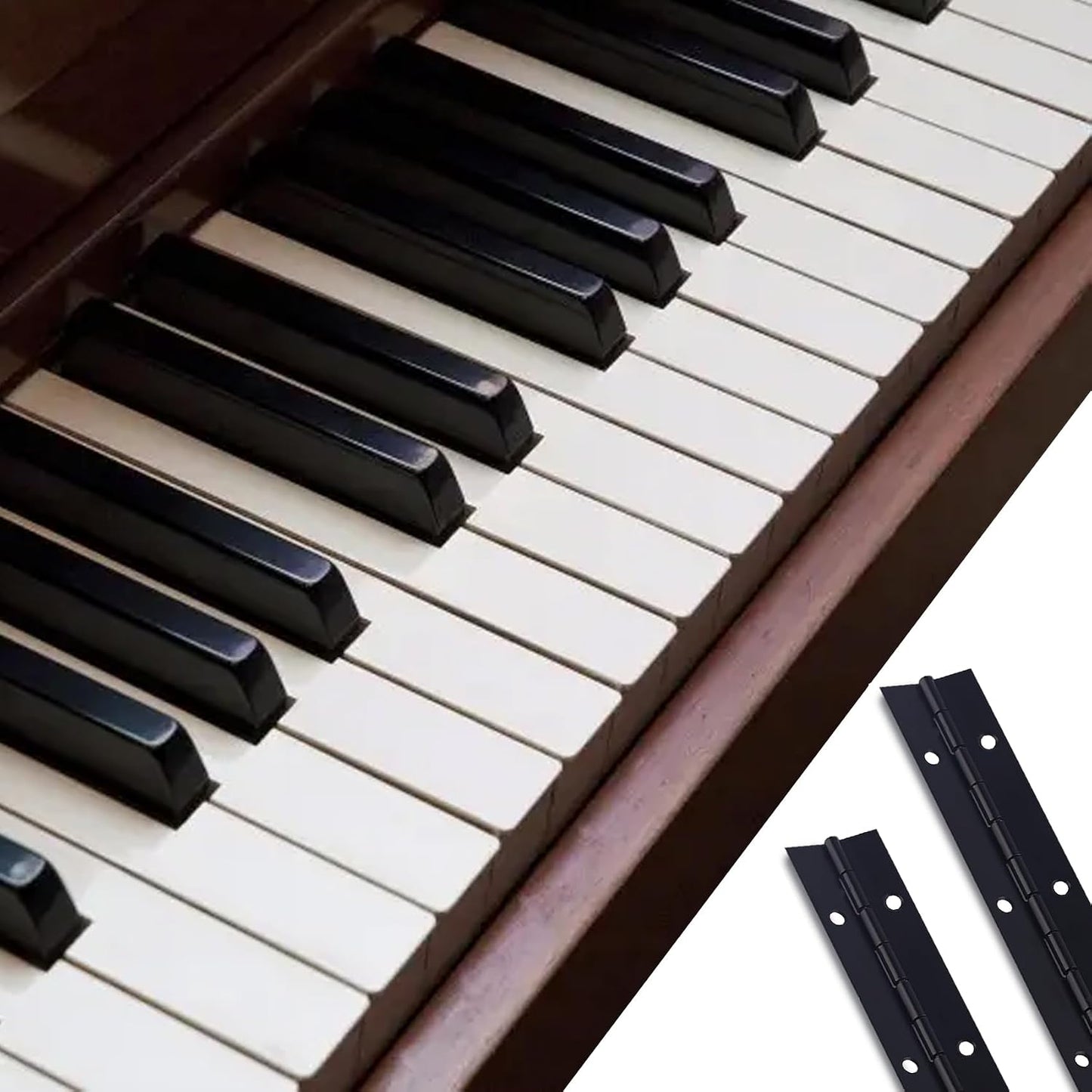 Bisagra piano acero inox 36pulg x1.2pulg negra gabinetes