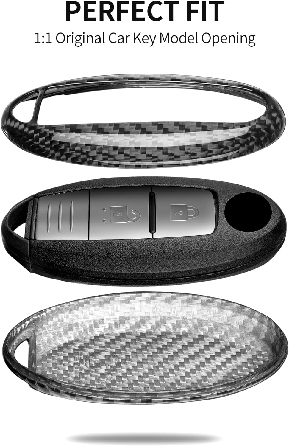 Funda llavero fibra carbono comp Infiniti EX35 G35 Q50 2015