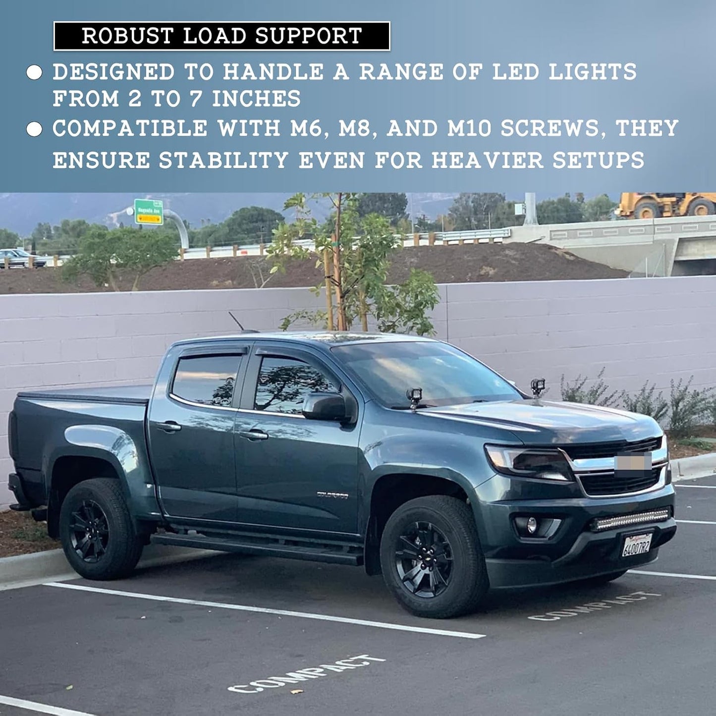 Soportes luz LED comp Chevy Colorado/GMC Canyon 15-22