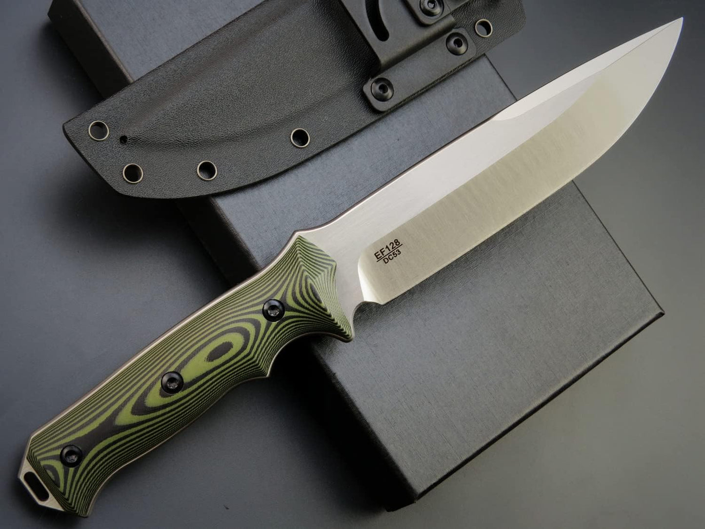 Cuchillo hoja fija DC53 mango G10 dos tonos EDC