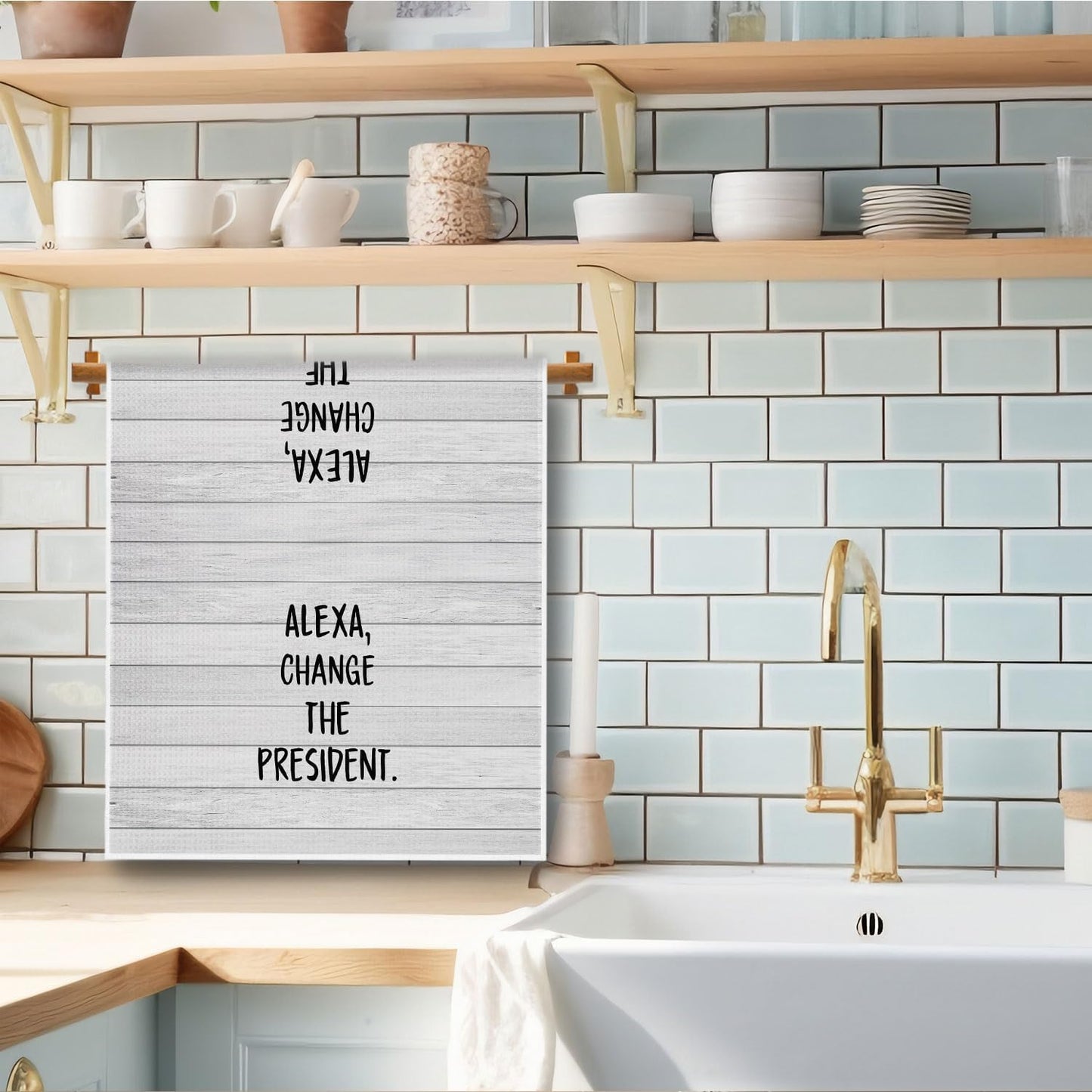 Toalla cocina baño 16x24 pulg frases políticas divertidas