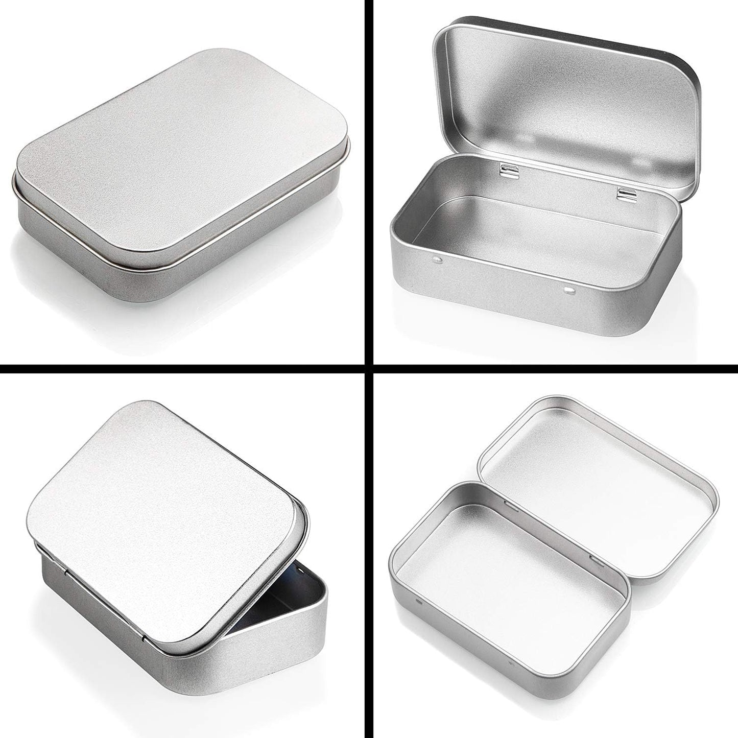 6 Cajas Almacenamiento Latas 3.7x2.4pulg Tapas Organizador Hogar