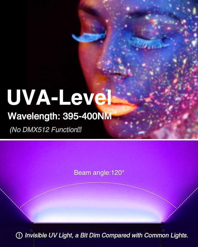 4 Luces LED Negras 42W con Enchufe Dormitorio