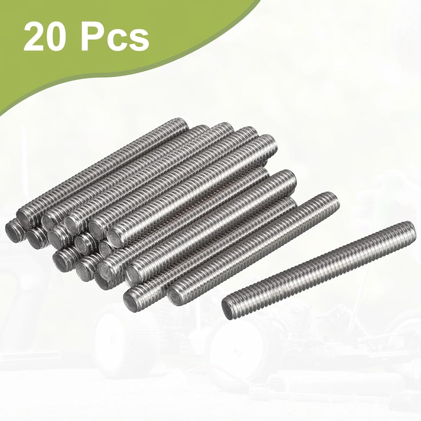 Varilla roscada M4-0.7 acero inox 304 20 pzas