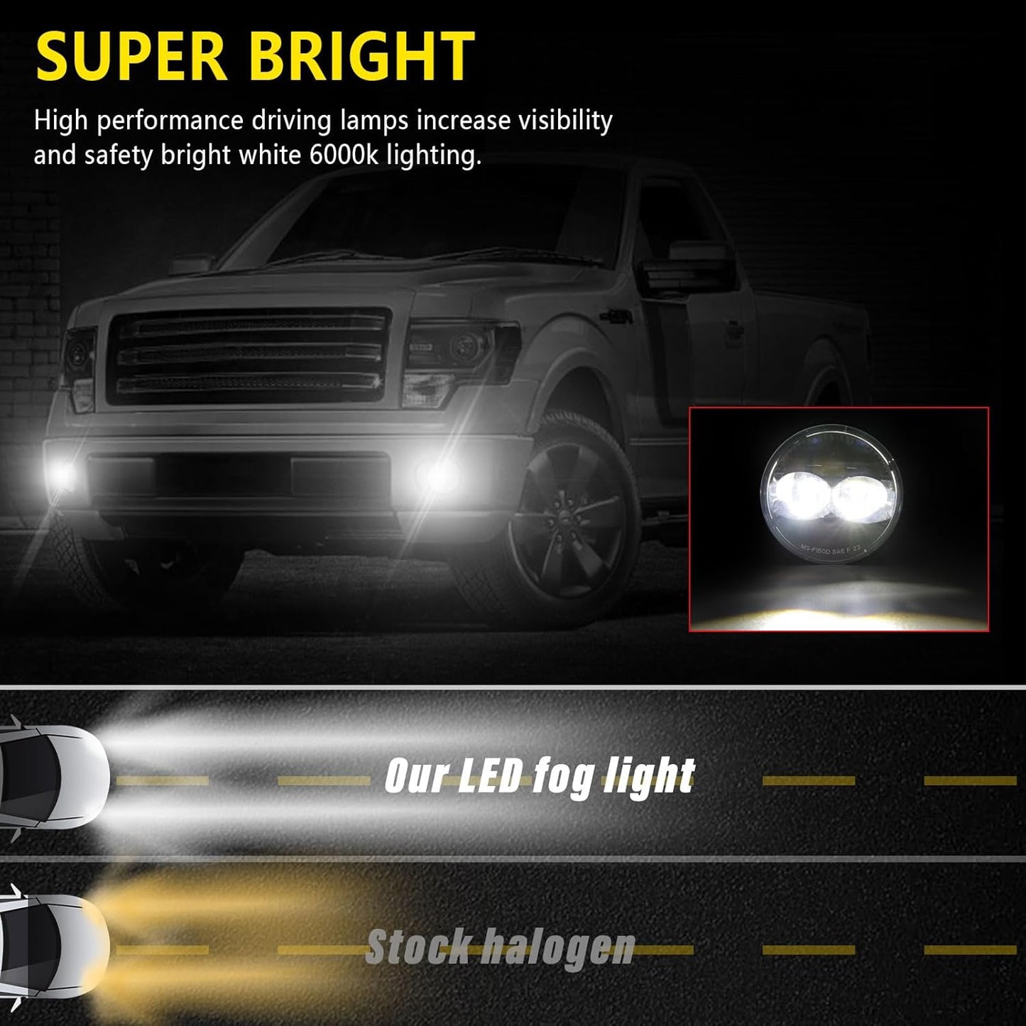 Luces antiniebla LED para Ford FF150 kit reemplazo