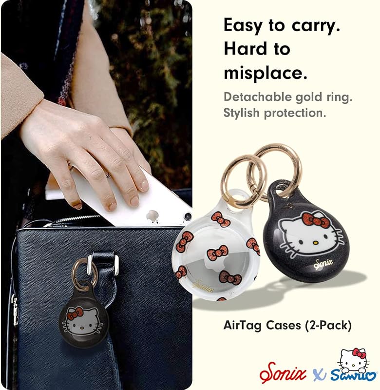 Fundas AirTag Hello Kitty con llavero Sanrio set 2