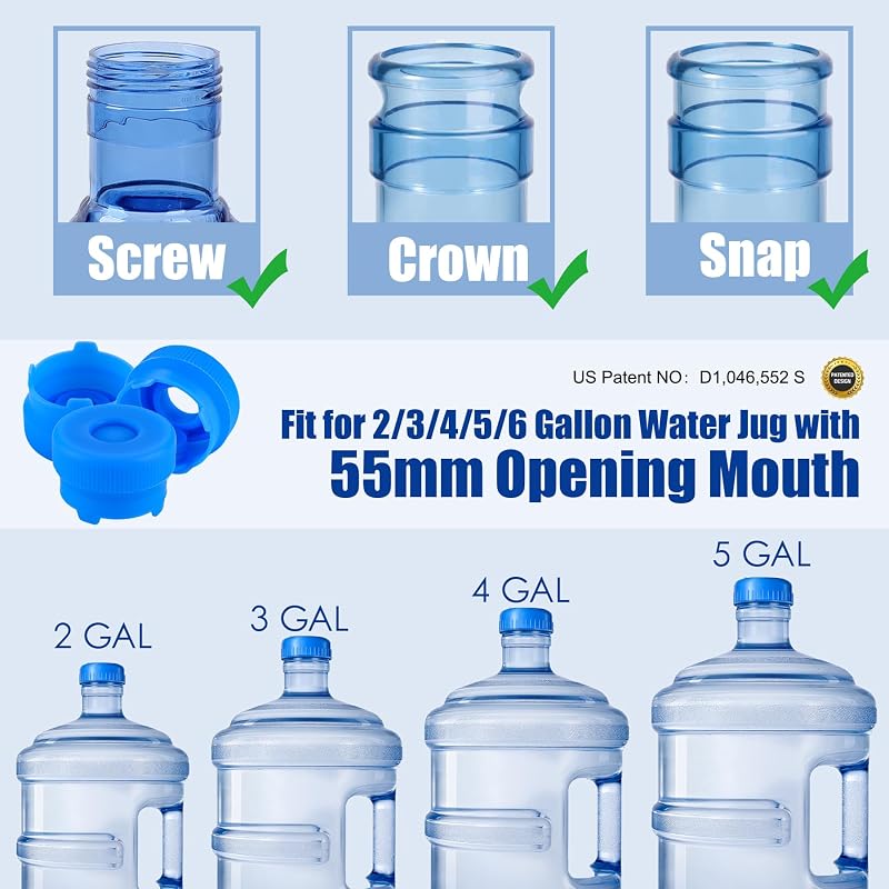 3 Taps para jarra agua 2-5gal reutilizables silicona alimenticio
