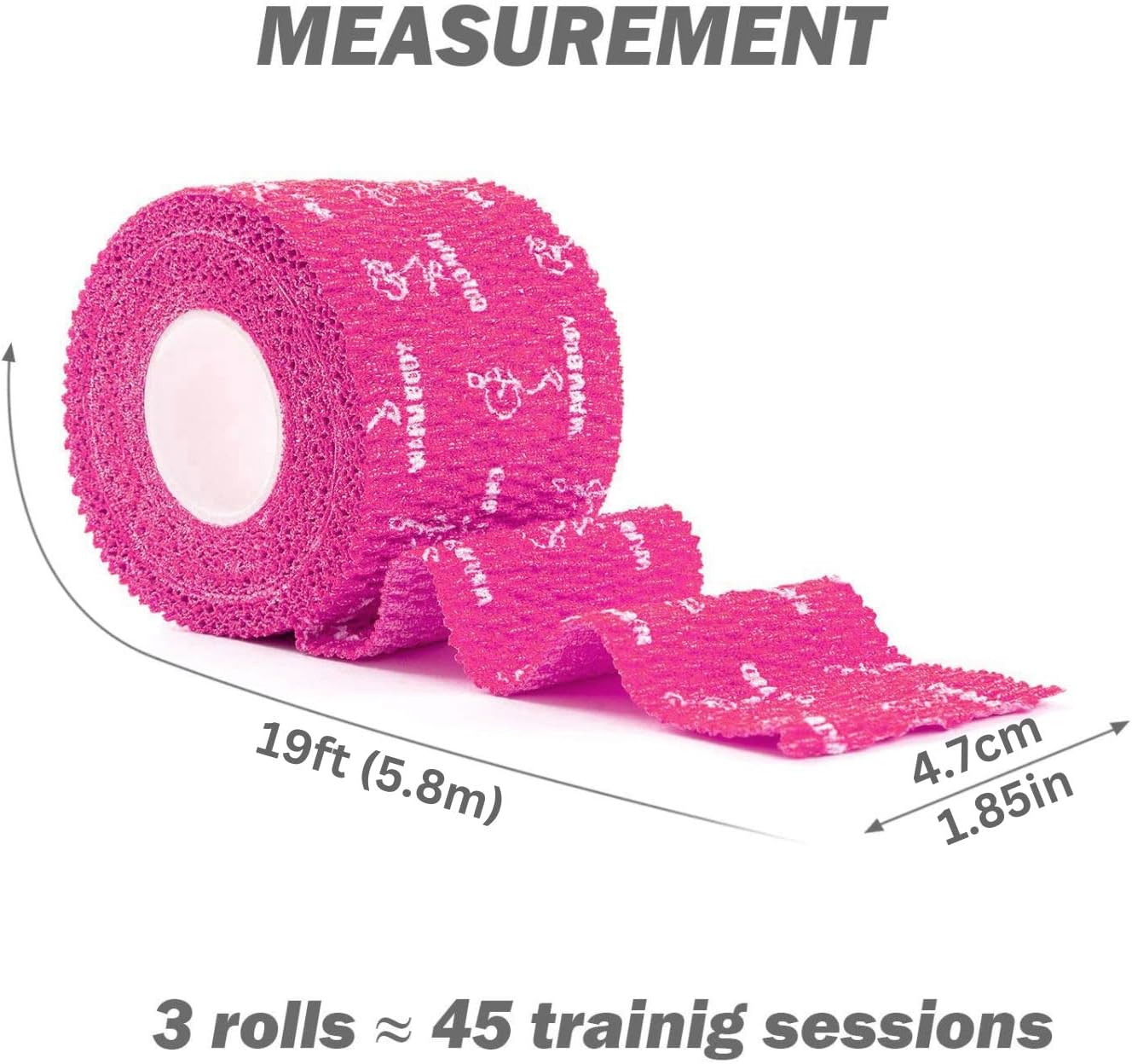 Cinta agarre levantamiento pesas 1.85"