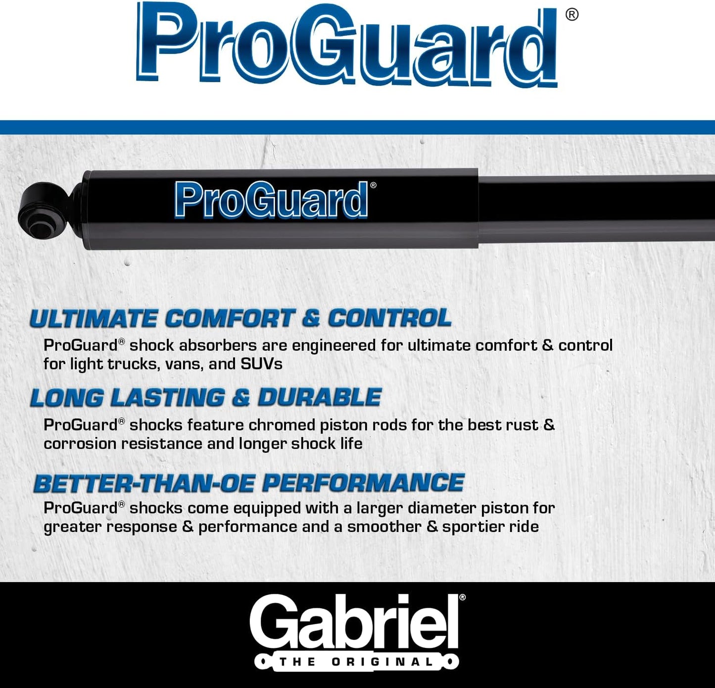 Amortiguadores traseros Proguard para Chevrolet Blazer S10