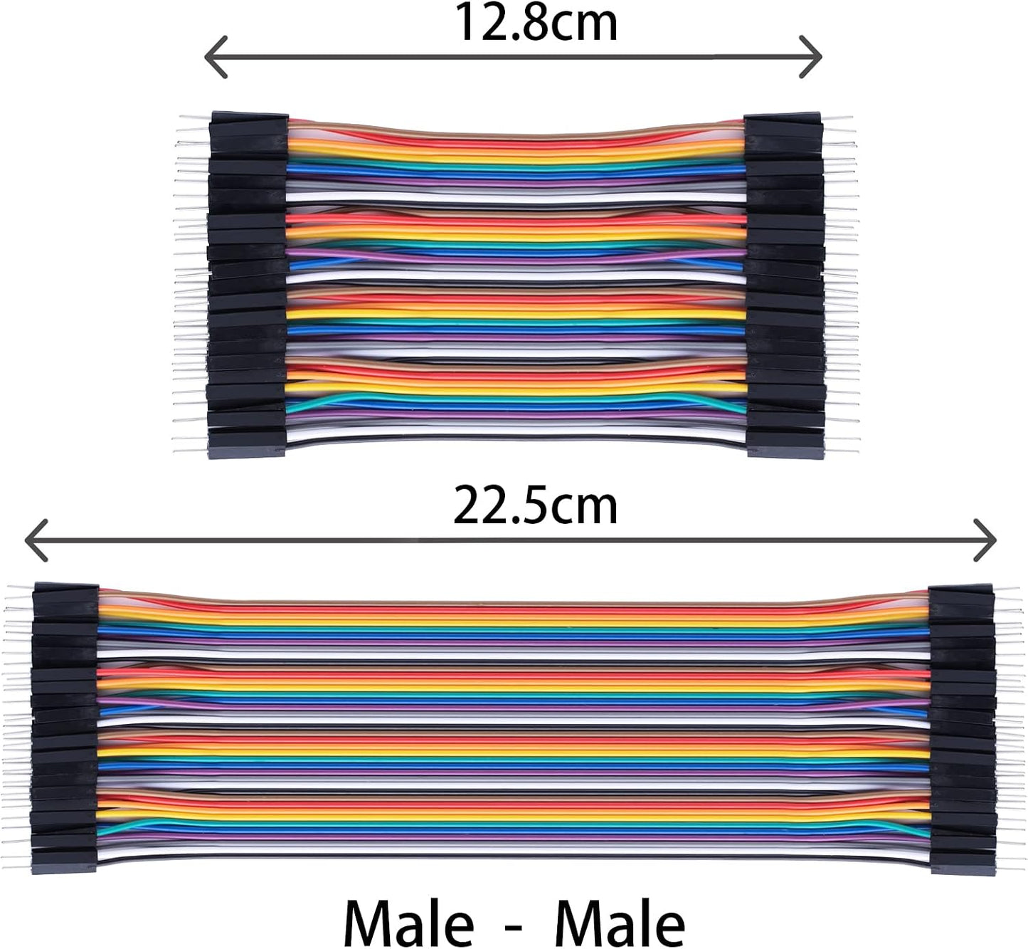 Kit cables puente 10cm 240 comp Arduino Raspberry Pi